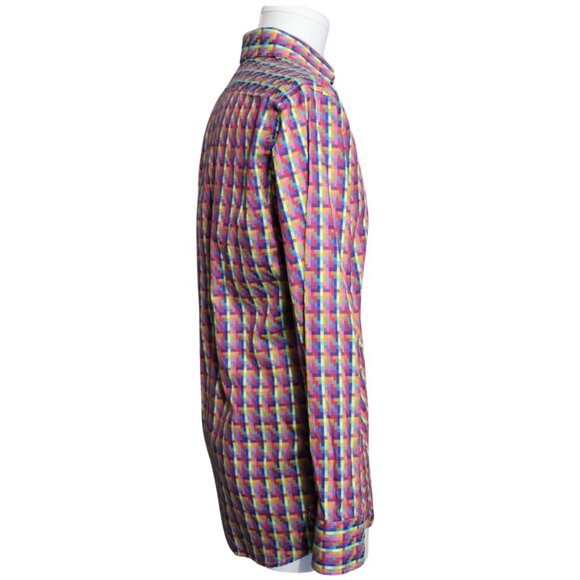 Stefano Barbera SZ S Multicolour Men's Eqyptian Cotton Button Up Shirt - Picture 5 of 16